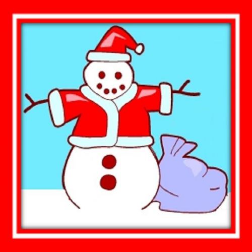 30 Custom Santa Snowman Personalized Address Labels