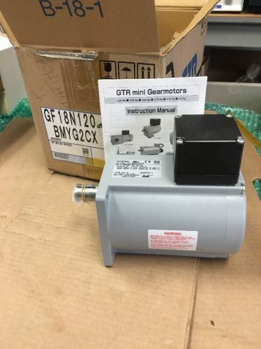 Brother induction motor gf18n120-bmyg2cx 1/10hp, 120:1 ratio, 3phase ***new*** for sale