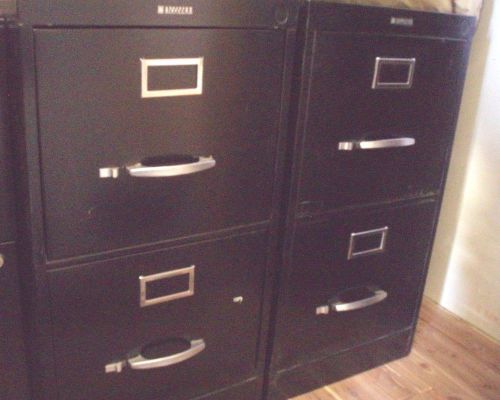 Anderson Hickey File Cabinets~ Mid Century Modern~2 Drawer Files with adj.slides