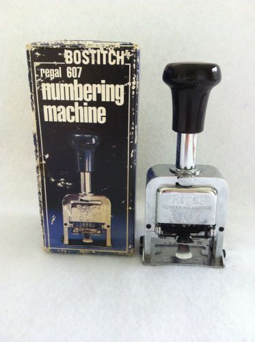Bostitch Regal 607 Numbering Machine