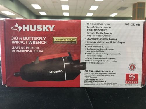 Husky 3/8 in. Butterfly Impact Wrench Built in Power Management System Air Tool