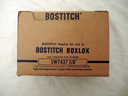 BOSTITCH -SW7437  5/8&#034; STAPLES  2400 / BOX  - USED IN  BOSTITCH  BOXLOX STAPLER
