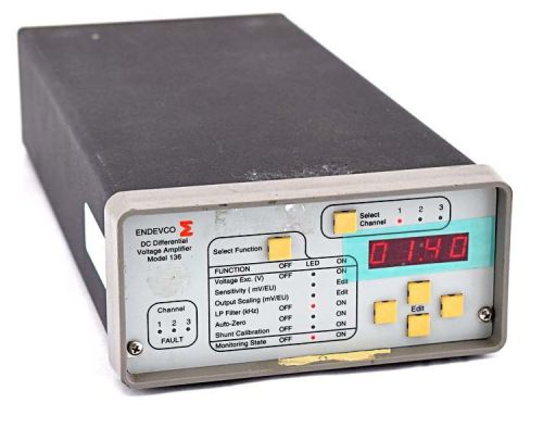 Endevco 136 200 khz digital 3-ch programmable dc differential voltage amplifier for sale