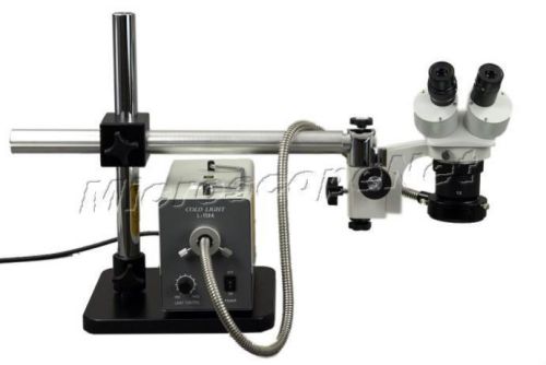 10X-20X-30X-60X Boom Stand Multi-Power Stereo Microscope+150W Cold Ring Light