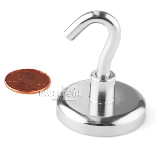 1pc neodymium hook magnets each holds ** 66 lbs ** for sale