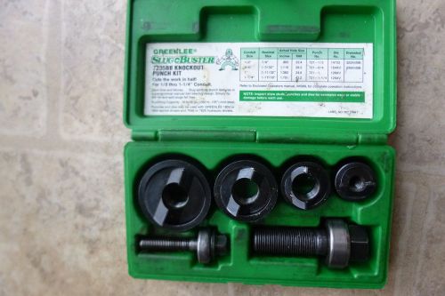 Greenlee 7235BB Slug-Buster Knockout Punch Set for 1/2 to 1-1/4-Inch Conduit