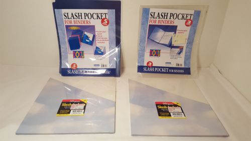 Letter Size Slash Pockets for Binders LOT: DOCU Manager Slash Pocket