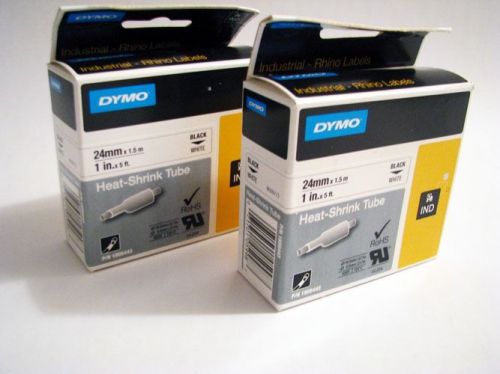 Dymo Rhinopro 24mm x 1.5 m, 1 in. x 5 ft, Heat-Shrink Tube, W009773