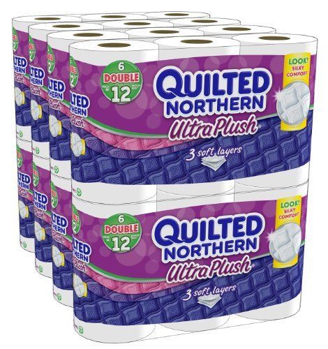 Quilted Northern Ultra Plush Bath Tissue, 48 Double Rolls Toilet Paper Bathroom