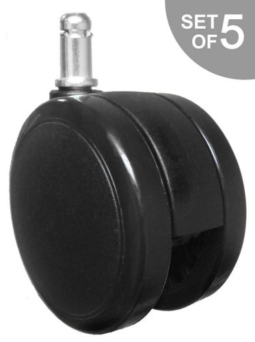 3&#034; (75mm) extra large replacement office chair caster rollers - &#034;soft&#034; wheels... for sale