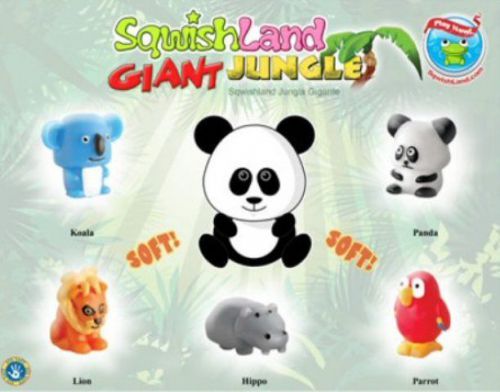 Sqwishland GIANT JUNGLE Pencil Toppers - Vending Display Card
