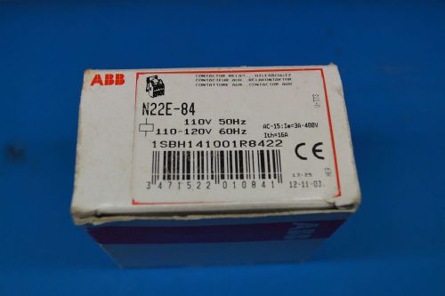 ABB N22E-84 CONTACTOR RELAY - 110-120V COIL