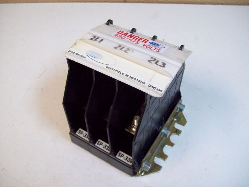 SYNDEVCO SP-336 TERMINAL BLOCK 480/575V - USED - FREE SHIPPING