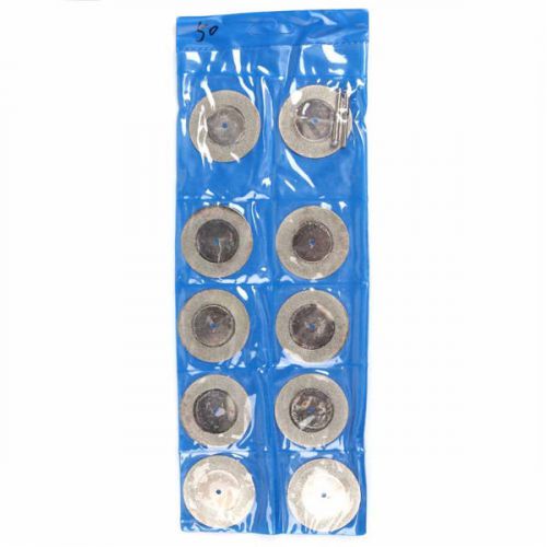 10pcs 50mm diamond cutting discs &amp; drill bit for rotary tool dremel glass metal for sale