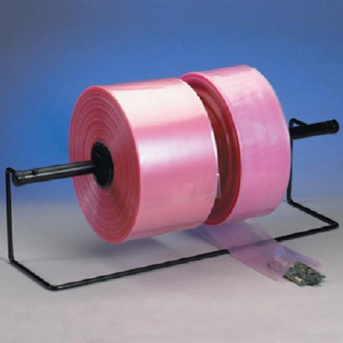 4 mil pink anti-static poly tubing 9&#034; x 1075&#039; single roll for sale