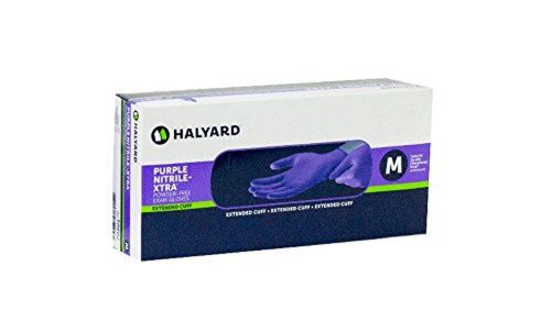 Halyard health 55082 model kc500 nitrile powder free exam gloves disposable m... for sale