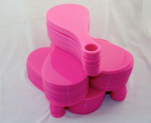 108 hot pink plastic toy/auction paddles ~ breast cancer awareness fund raiser for sale