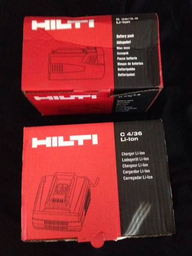 Hilti B 36/3.9 Battery And C 4/36 Charger New