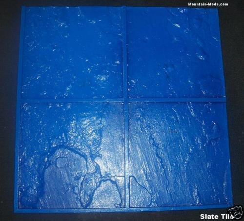 Italian Slate Tile Decorative Concrete Cement Imprint Stamp Mat Floppy 24x24 NEW
