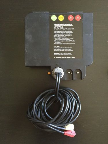 Physio-control p/n 803732-20 lifepak 9 adapter with quick combo cable for sale