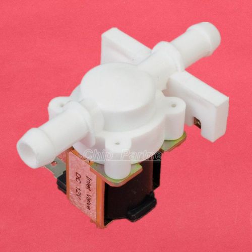 DC12V New Electric Solenoid Valve Magnetic Water Plastic  Normally Closed