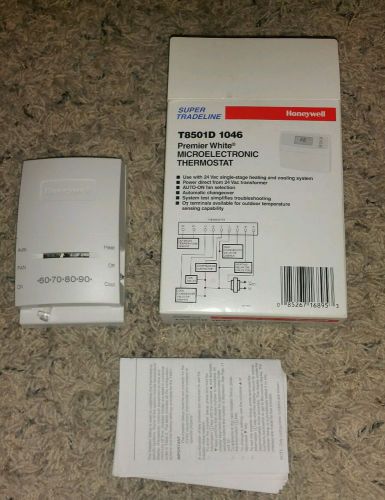 HONEYWELL T8501D 1046 MICROELECTRONIC THERMOSTAT - NEW