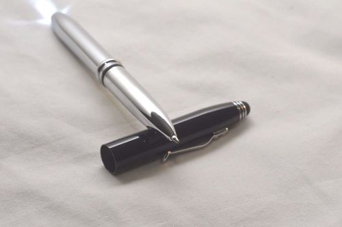 3 in 1 Triple Crown Function Black Pen, Stylus, Flashlight-HIGH QUALITY