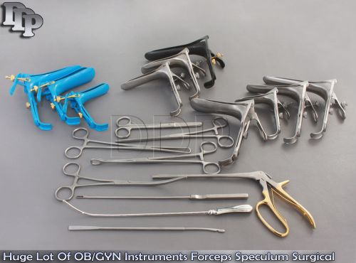 Huge Lot of OB/GYN Instruments Forceps Speculum Surgical Medical Gynecology NEW