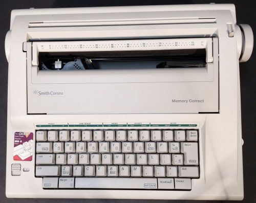 SMITH CORONA Memory Correct Programmable Typewriter NA1HH Volts:120 Hz:60HZ