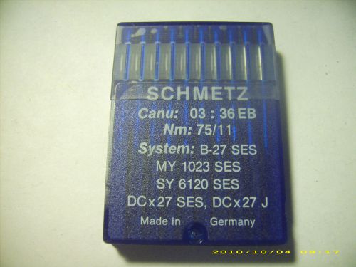 29 pc SCHMETZ sewing machine needles B-27 SES MY1023SES SY6120SES NM 75/11