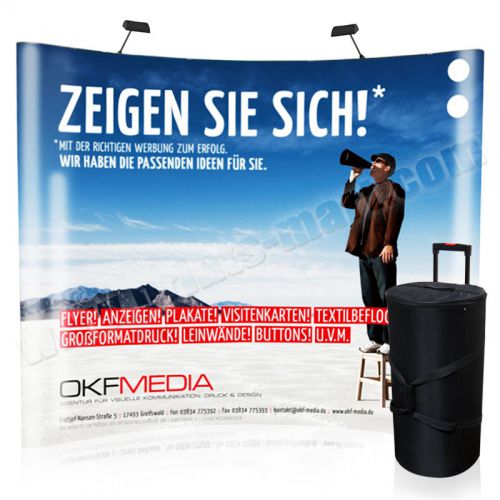 10&#039; ft pop up trade show display exhibits booth portable banner stand free print for sale