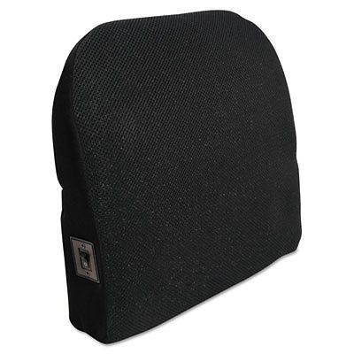 Memory foam massage lumbar cushion, 12-3/4w x 3-1/2d x 12-1/2h, black for sale