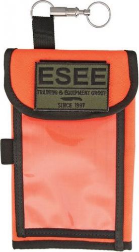 ESEE ESMAPCASEOR Map Case Quick Disconnect Keychain Nylon Orange 4.5&#034;x8&#034; Closed