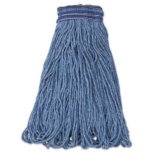 Universal headband mop head, cotton/synthetic, 24oz, blue, 12/carton for sale