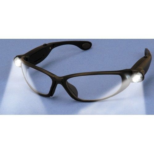 New safety eye glasses with led lights and light protection plus hands free for sale