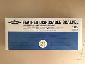Feather® Disposable Scalpel #21, Sterile,Individually Wrapped, 20/box