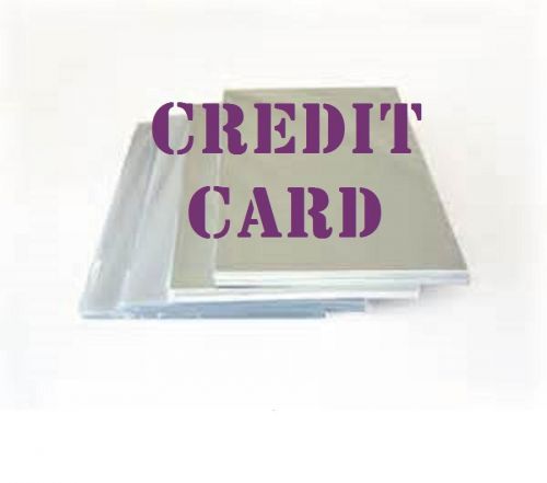 Credit card 25 pk laminating laminator pouch sheets 5 mil. 2-1/8 x 3-3/8 for sale
