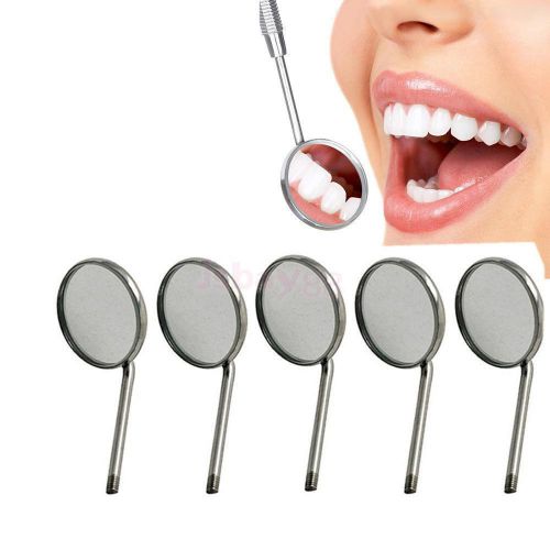 5pcs dental mirror tool dentist for teeth cleaning inspection mirror handle for sale