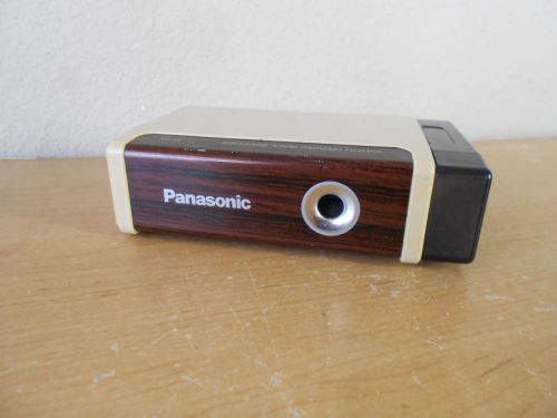 Panasonic Pencil Sharpener KP- 2A  Battery Backpack Compact Portable Wood Grain