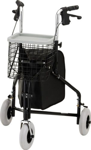 Traveler 3 wheel walker, black, free shipping, no tax, item 4900bk for sale