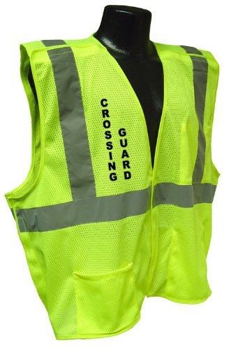 Radians Cl 2 Mesh Breakaway Crossing Guard Safety Vest (Green, X-Large)