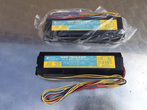 Lot of 2pc used watt reducer rapid start ballast for f40t12/r.s., 446-l-slh-tc-p for sale