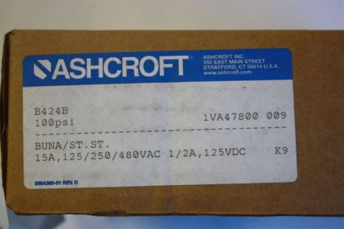 Ashcroft D424B XFM Pressure Switch, 100psi