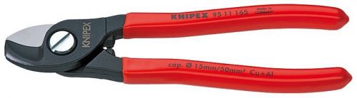 Knipex tools 95 11 165 burnished 6.25&#034; plastic coated cable shears for sale