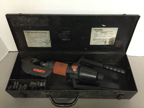 T&amp;B TBM8-750-1 MANUAL HYDRAULIC Crimper Crimping Tool Many Die Attachments