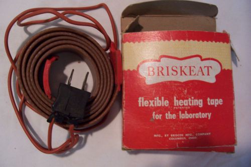 BRISCOE Briskeat Flexible Electric Heating Tape  1&#034; W x 4&#039; Long  BS-41  NOS