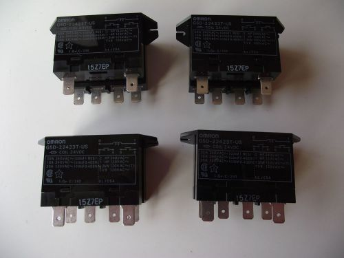 4 omron relay p/n g5d-22423t-us 24 vdc coil 120/240vac 2no contacts new for sale
