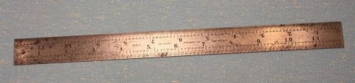 Vintage Starrett 603 Double Sided 12&#034; Tempered Steel Rule No 4 The L.S.S. Co.