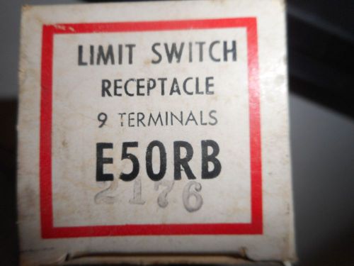 CUTLER-HAMMER E50RB SER.A1 NEW! 2POLE 9 TERMINAL LIMIT SWITCH RECEPTACLE