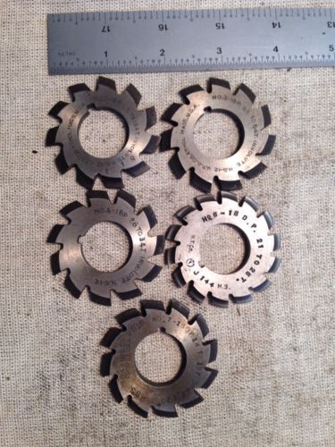 18 Pitch Gear Cutter Set (incomplete)